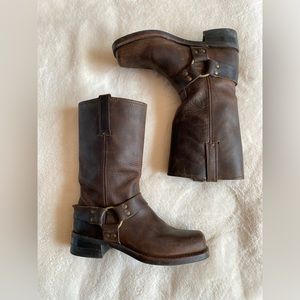 Frye Harness Boots brown leather | fall | western | size 9